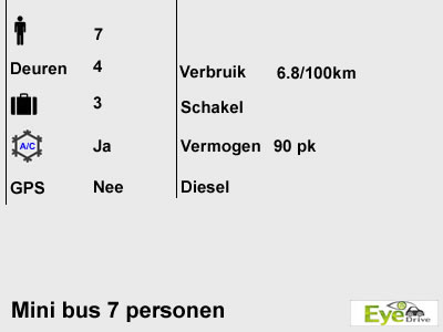 minibus 7personen nl
